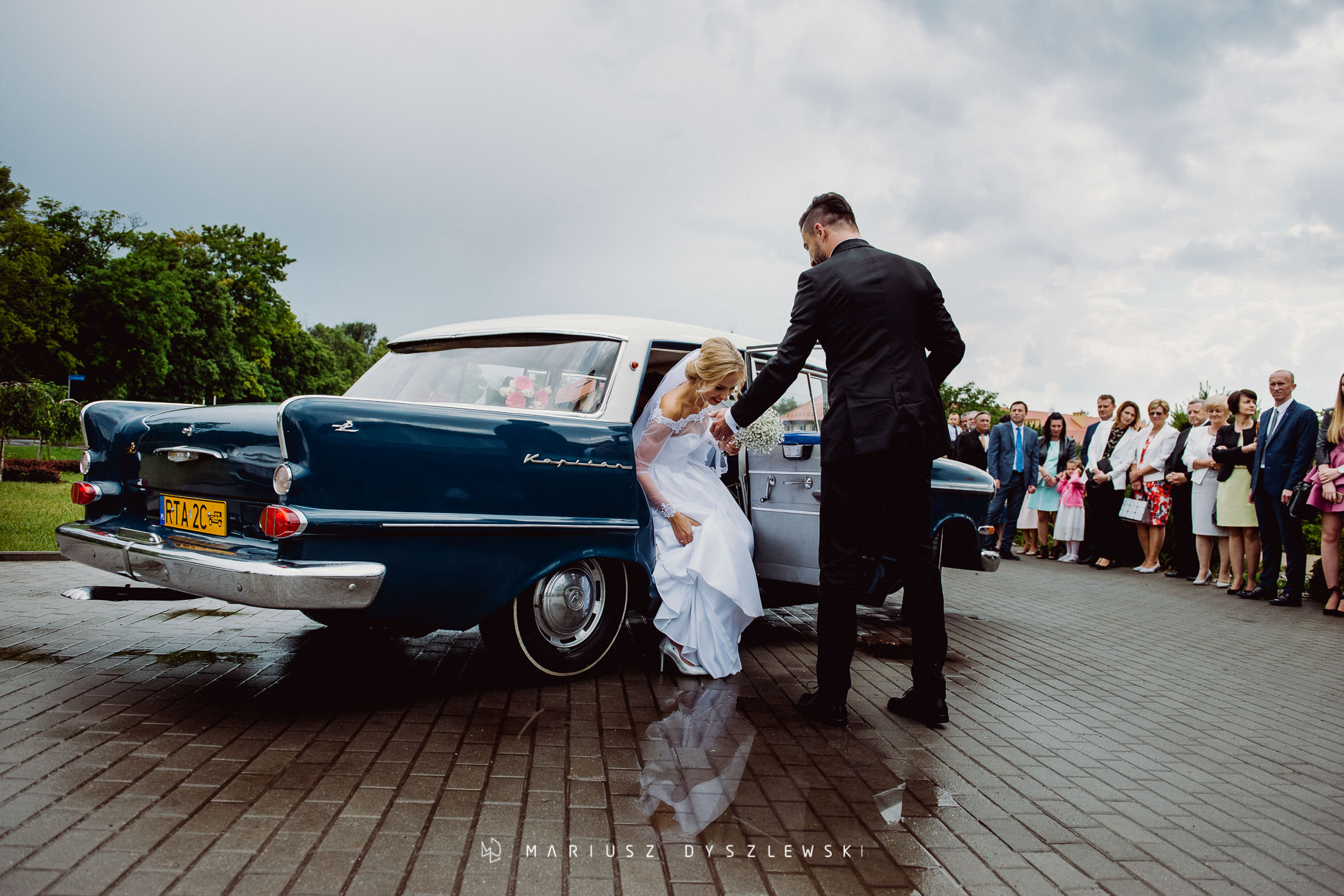 auto opel do ślubu fotograf mielec